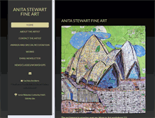 Tablet Screenshot of anitastewartgallery.com